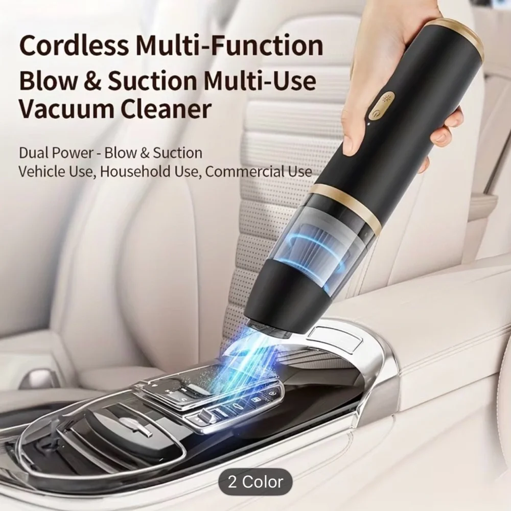 Cordless Handheld Vacuum Cleaner in White and Gold - Picture 5 of 7